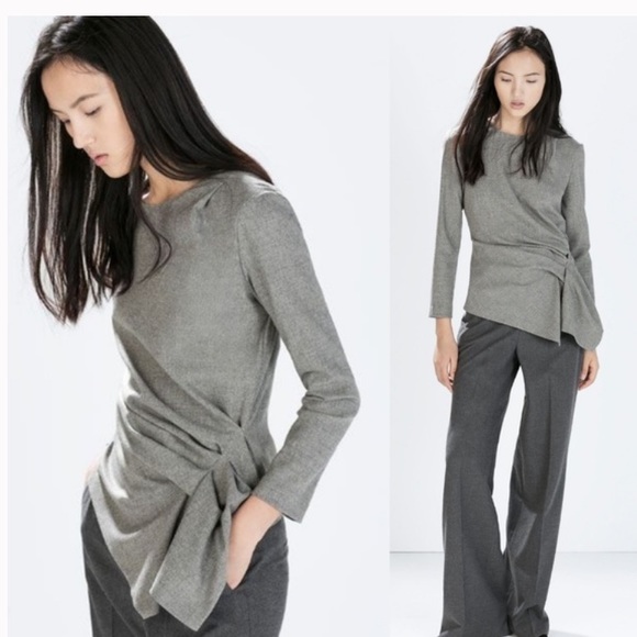 Zara Tops - Zara wool draped top